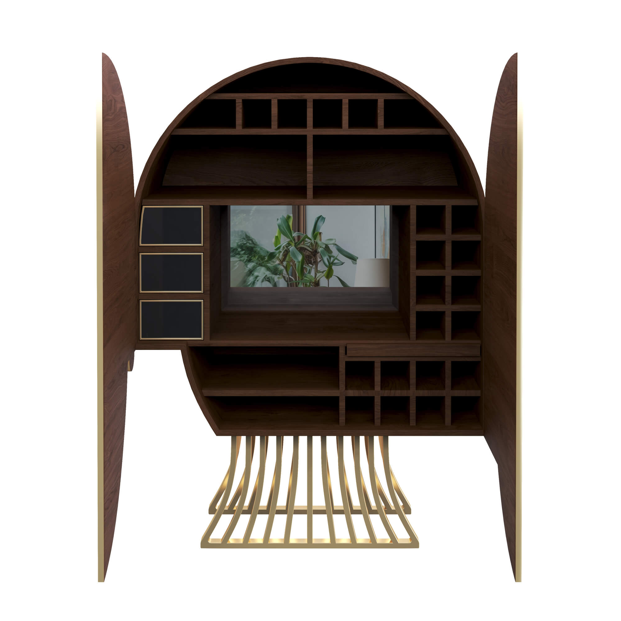 2 Face Picasso Barcabinet - Mix Mono_CB 2 (revisi)_Front View Open-edit