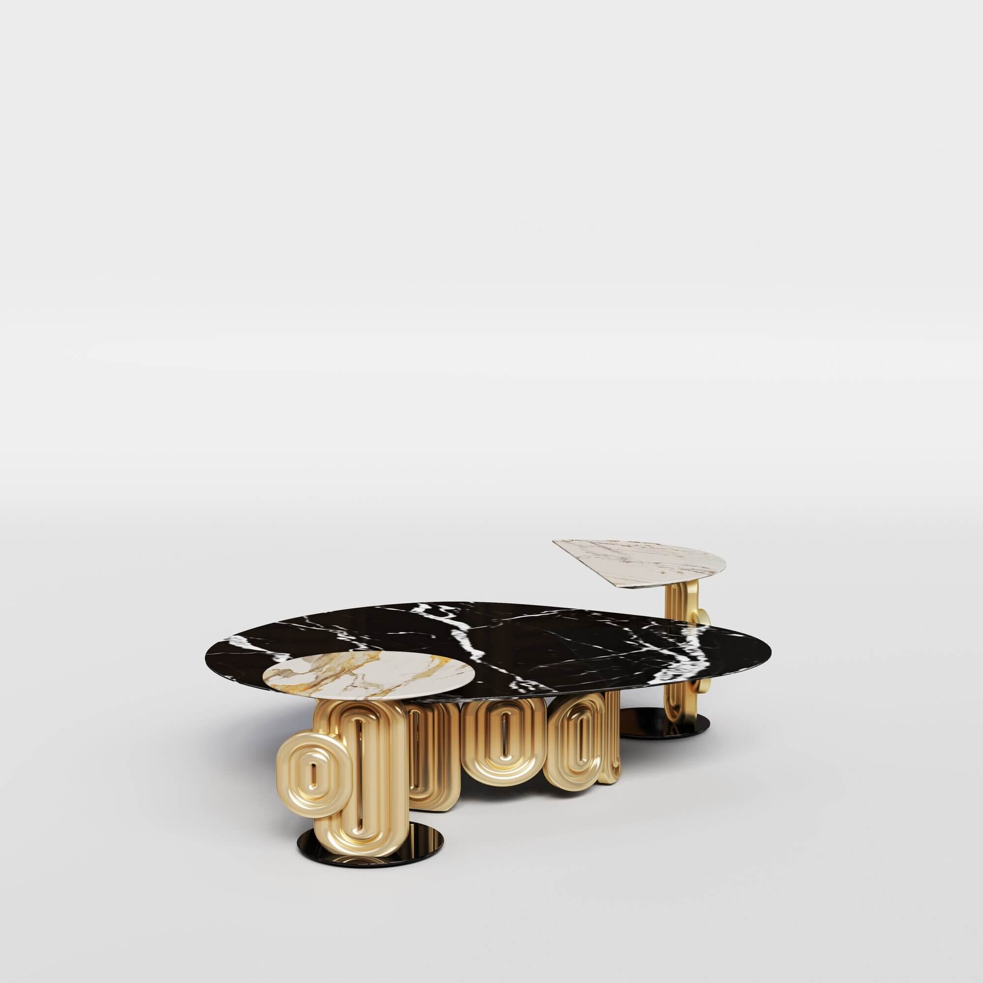 Oblong Small Coffee Table Set__4