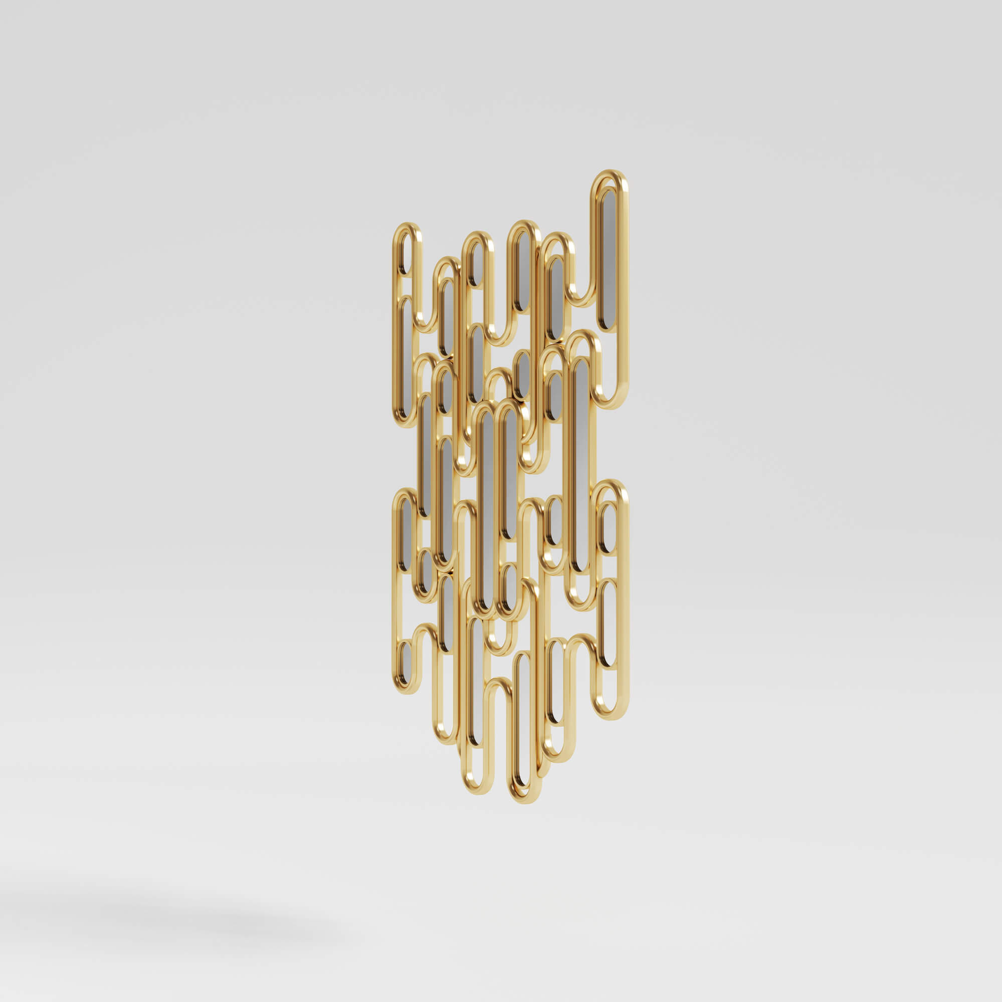 Oblong mirror frame - Gold Leaf__3