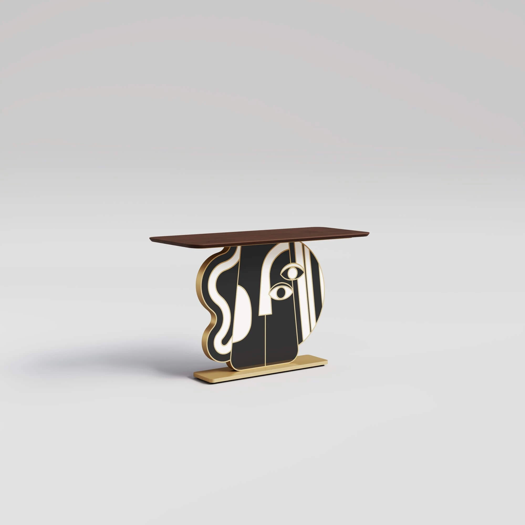 Picasso CN - Gold Leaf & Natural Mahogany__2
