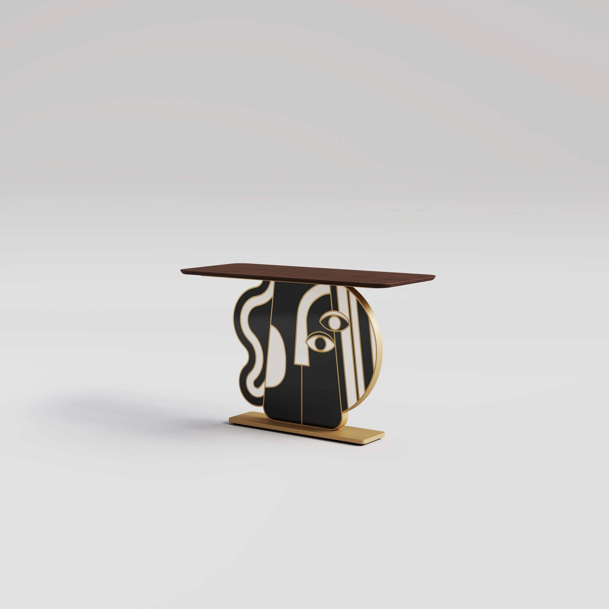 Picasso CN - Gold Leaf & Natural Mahogany__4