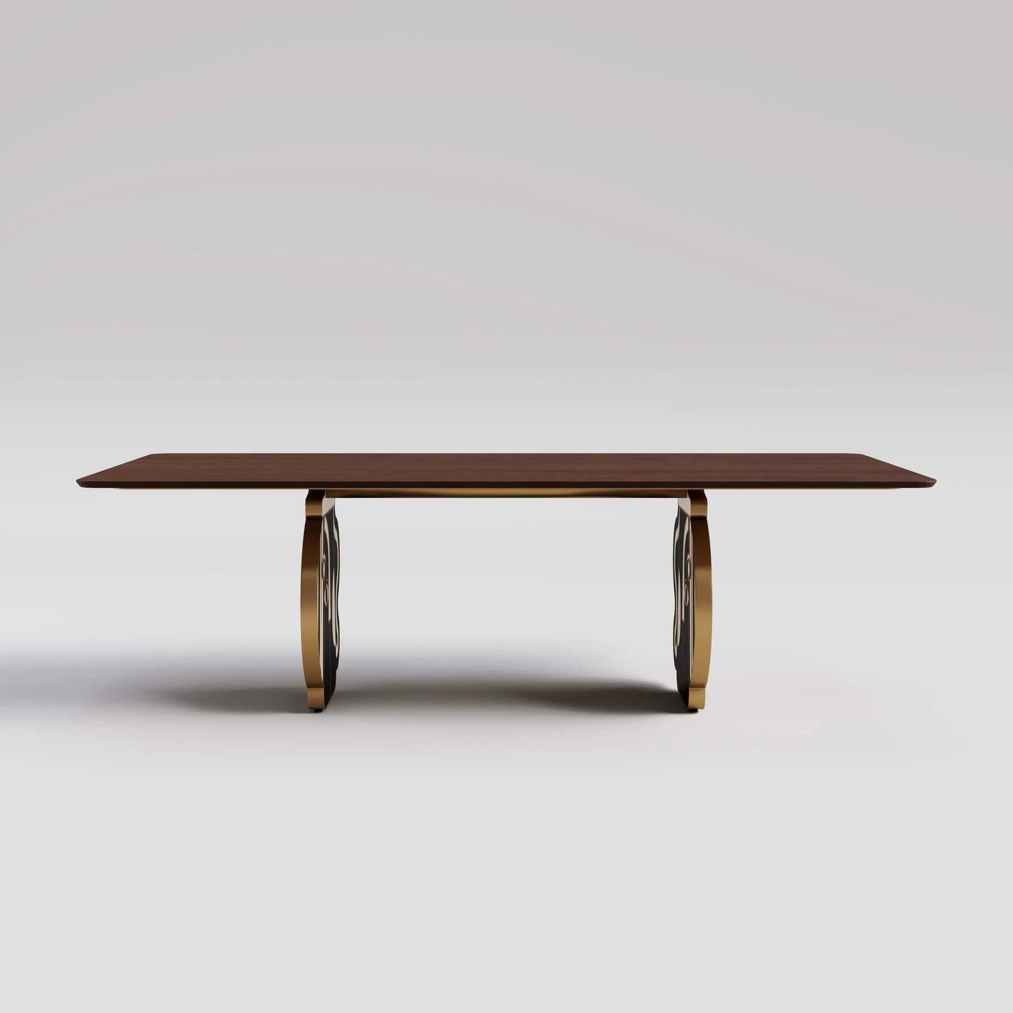 Picasso DT - Gold Leaf & Natural Mahogany_back view