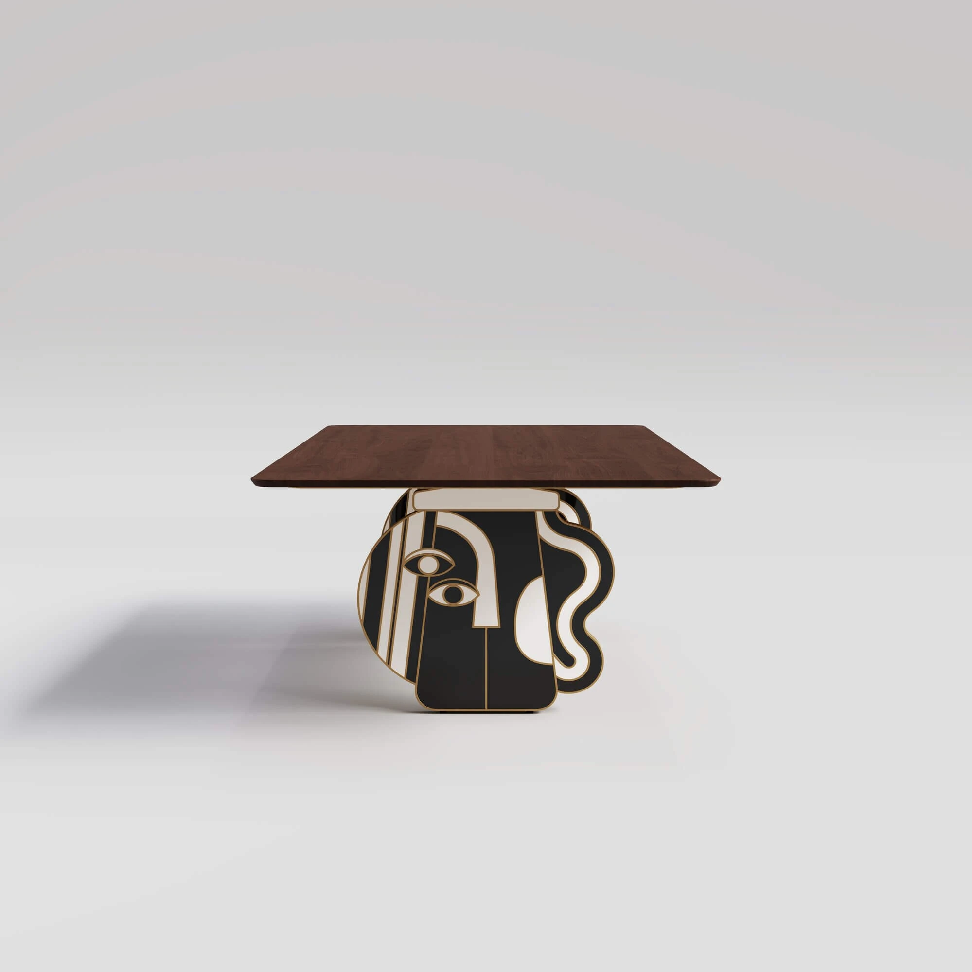 Picasso DT - Gold Leaf & Natural Mahogany_side view