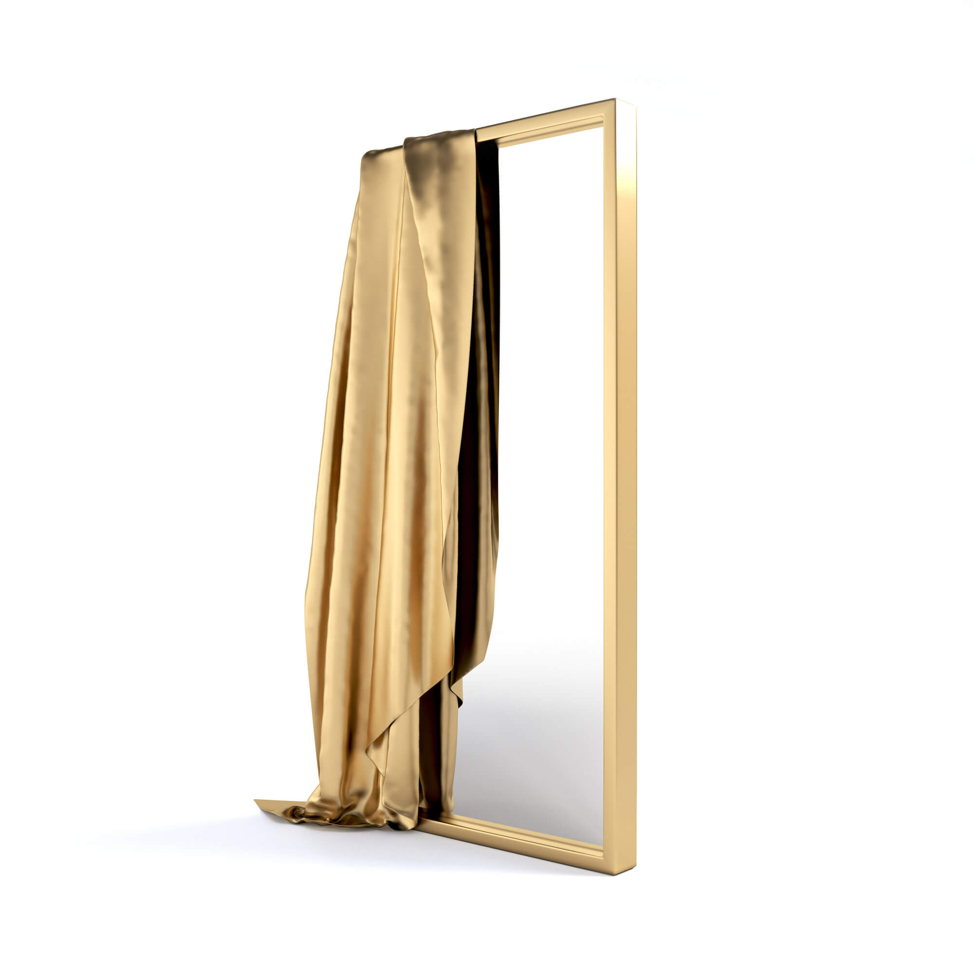 DUAN MIRROR-PERSPECTIVE-2-BRASS