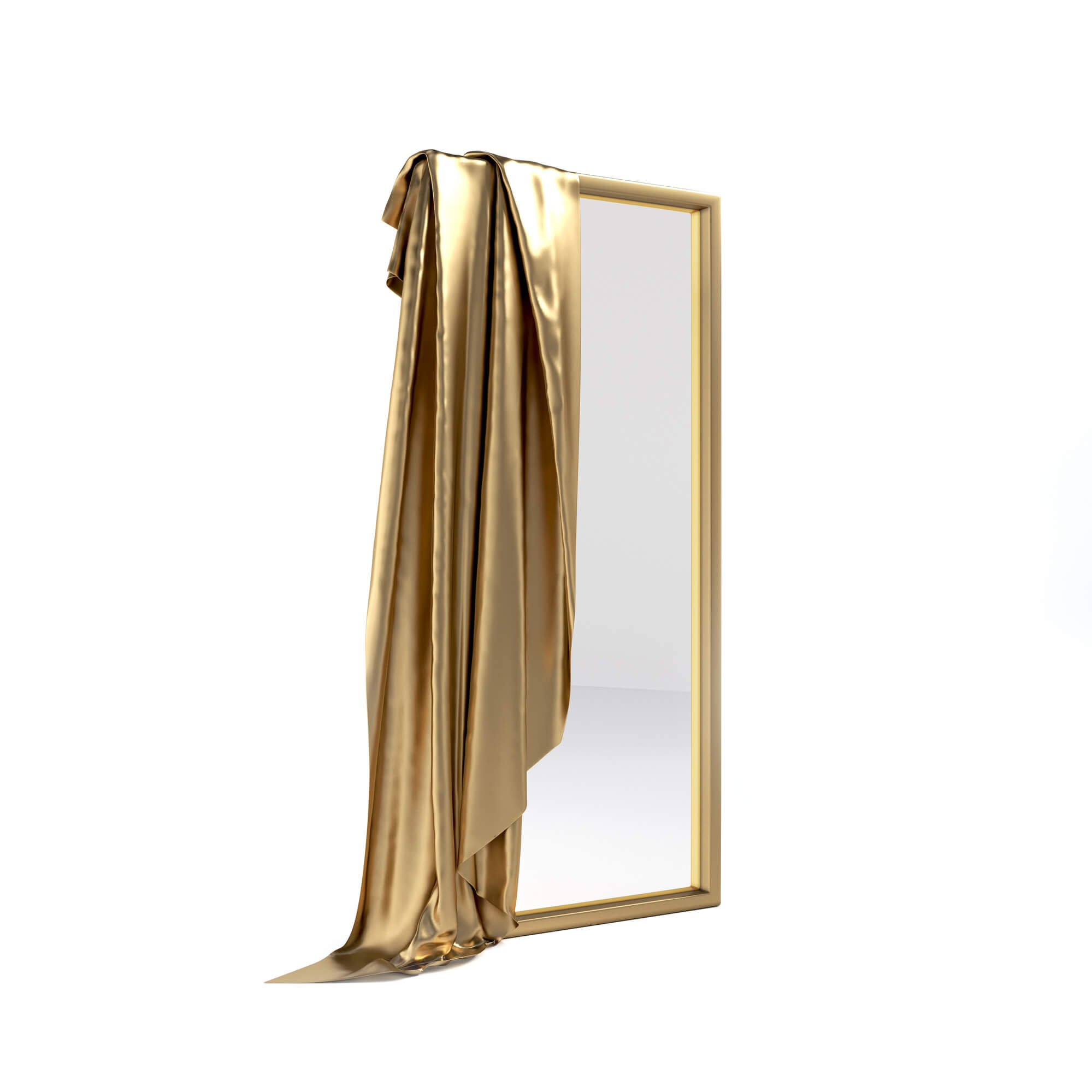 DUAN MIRROR-PERSPECTIVE-BRASS