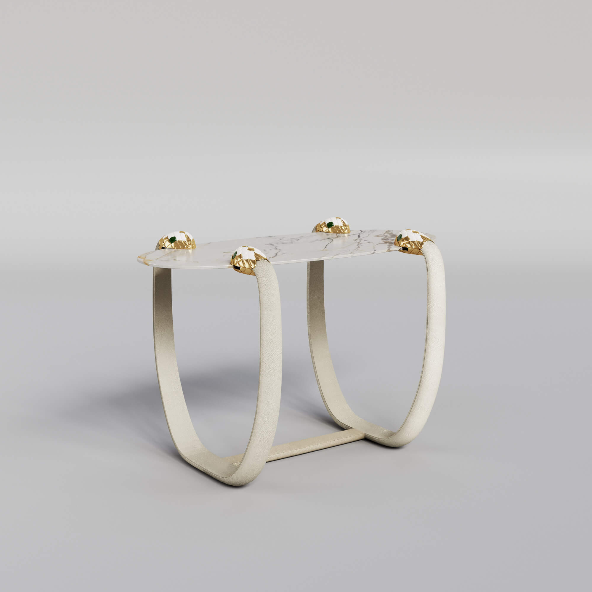 Serpenti - Console_white shagreen-1_2